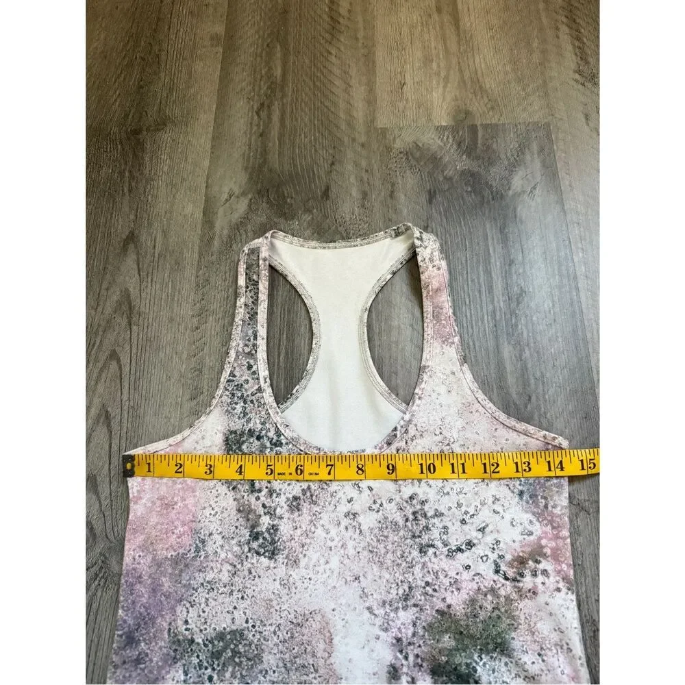 Lululemon Cool Racerback Tank Top Sugar Crush Multi 6 Workout